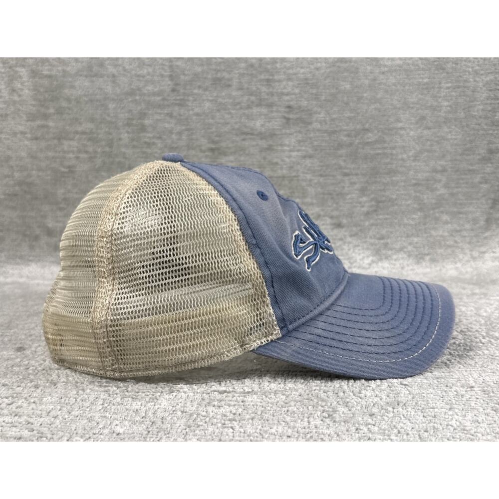 Salt Life Stance Trucker Hat Atlantic Blue Faded Mesh Snapback Fishing Cap - Picture 6 of 9